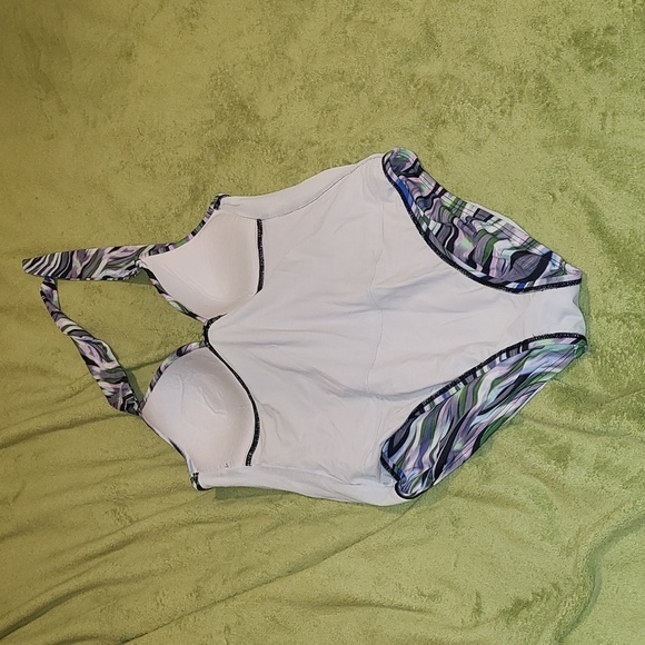 Kenneth Cole Halter One Piece Swimsuit Tummy Control Cover Pink Purple Black XL - Picture 3 of 7